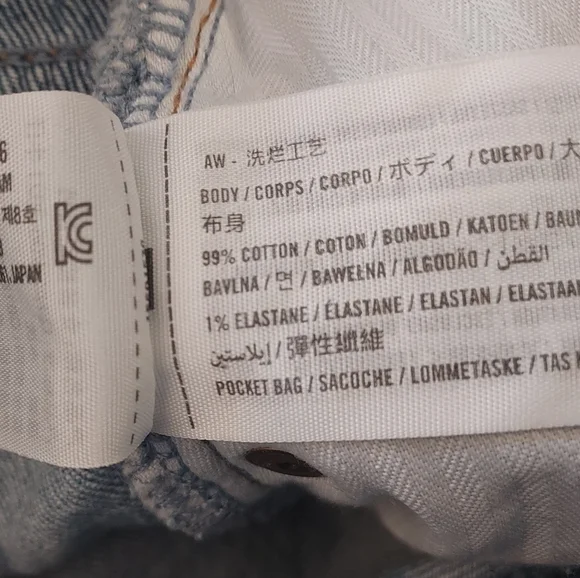 Abercrombie & Fitch The 90s Straight Ultra High Rise Denim Jean 27 Curve Love - Picture 12 of 12